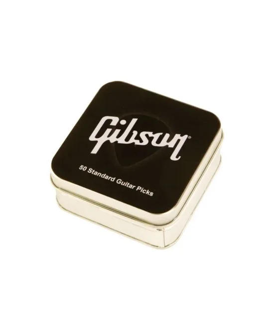 Китари Gibson APRGG50-74T комплект 50 тънки перца за китара в метална кутия
