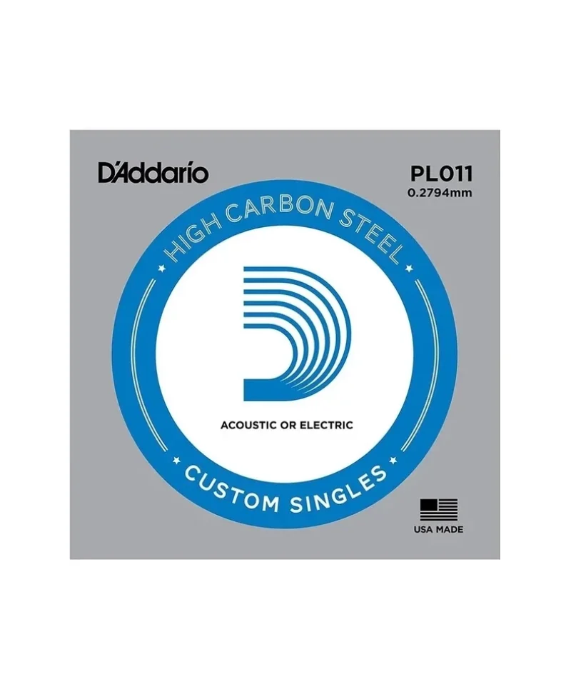 Китари D'Addario PL011 единична струна за електрическа и акустична китара .011