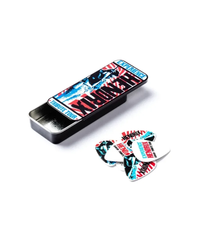 Jim Dunlop JH-PT09M Jimi Hendrix Tribute Tour комплект 12 перца Medium в метална кутия