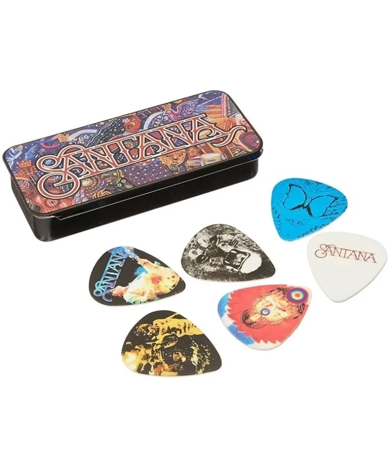 Китари Jim Dunlop SANPT01M Santana Medium комплект 6 перца в метална кутия