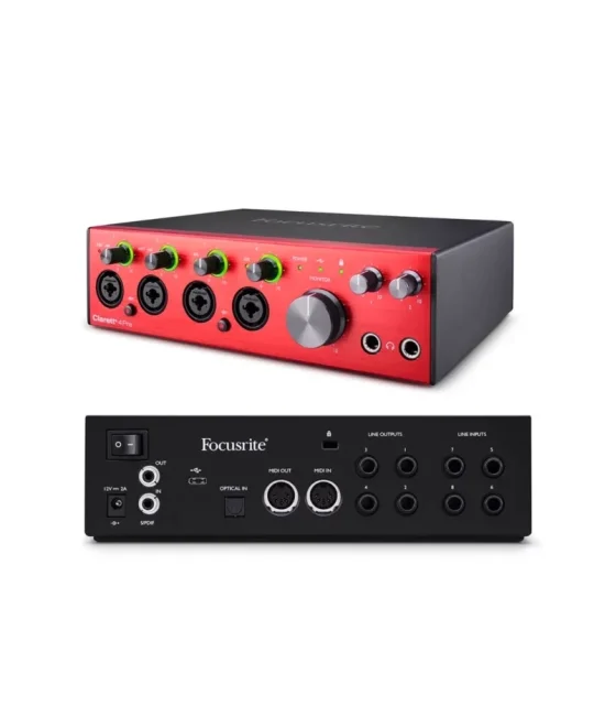 Focusrite Clarett+ 4Pre USB-C аудио интерфейс