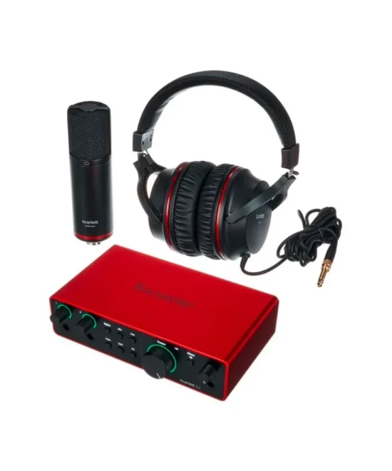 Focusrite Scarlett 2i2 Studio 4th Gen комплект за домашно студио