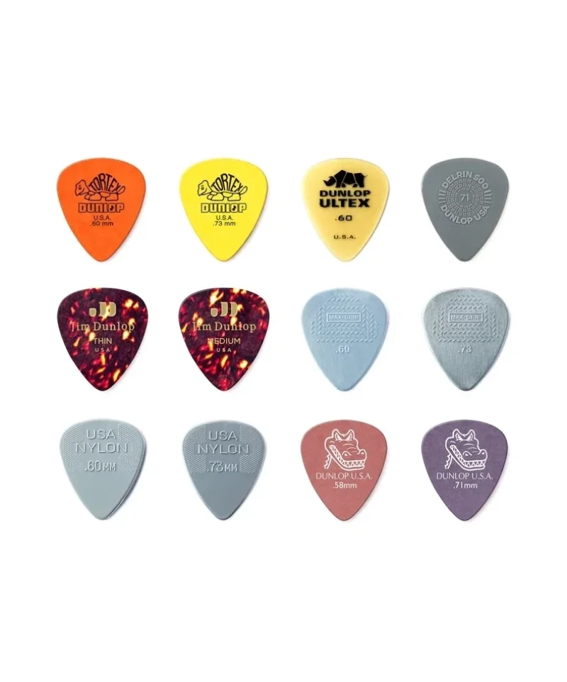 Jim Dunlop PVP101 Light/Medium Pick Variety Pack комплект 12 перца за китара