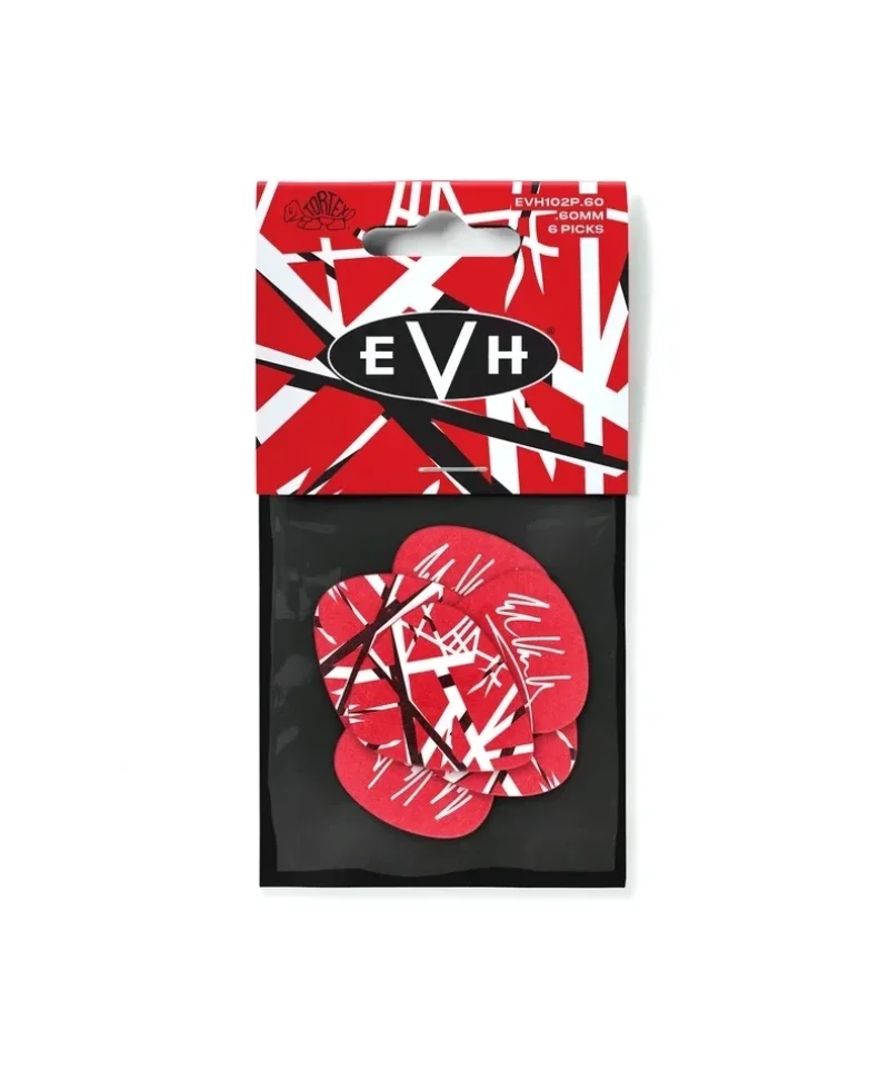 Китари Jim Dunlop EVHP02 EVH Frankenstein Max-Grip комплект 6 перца за китара 0,60 mm